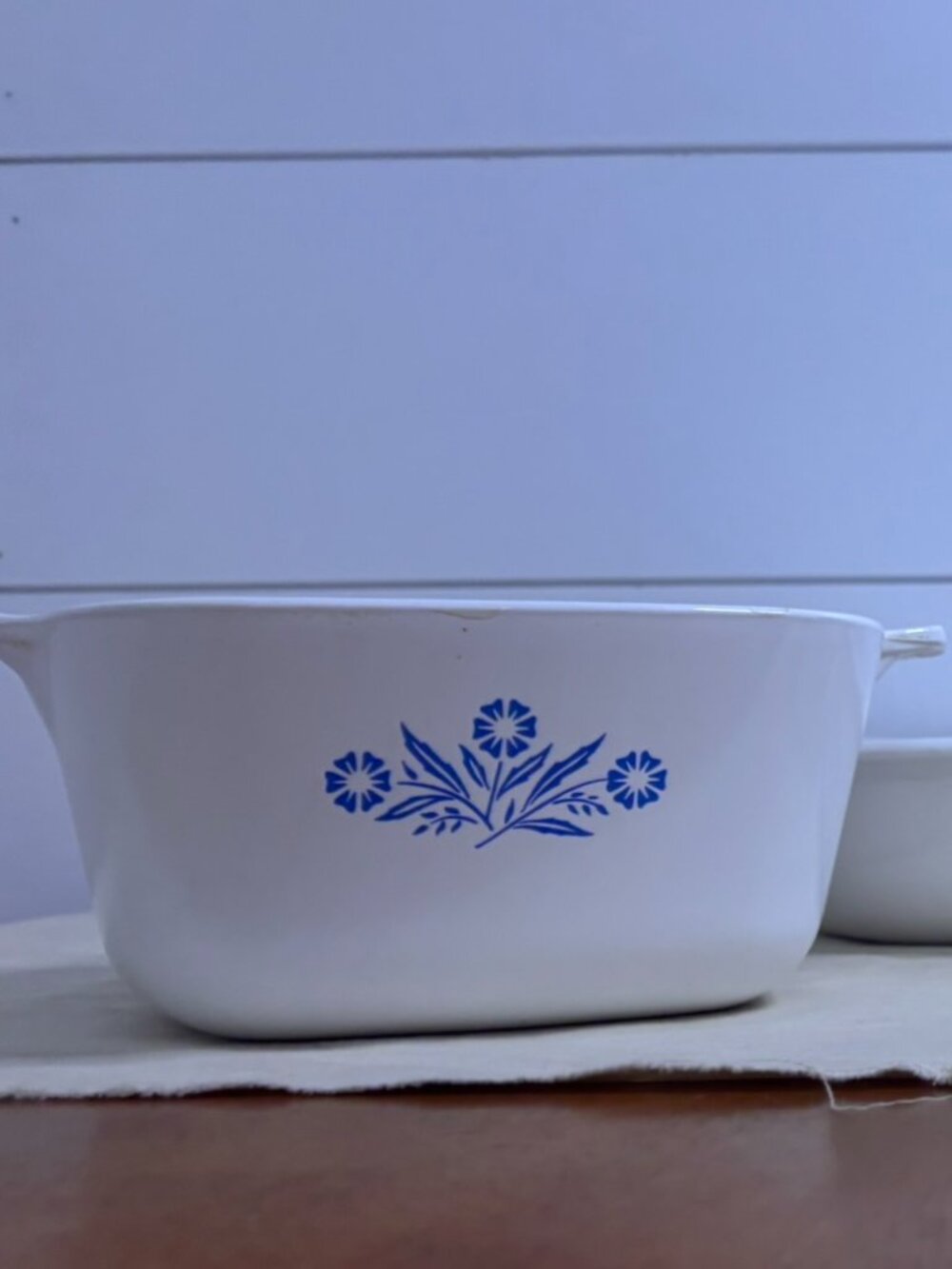 VTG Corning Ware Cornflower Blue Casserole Dish Roaster & Grab-It Lot - Picture 9 of 12